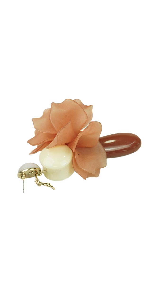 Brincos Camel Flor brincos Garimpo Adda
