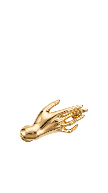 Broche Dourado Mão Zara