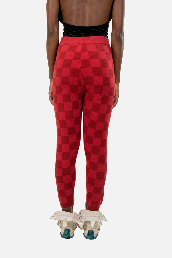 Calça Bicolor Quadriculada Calça NK collection