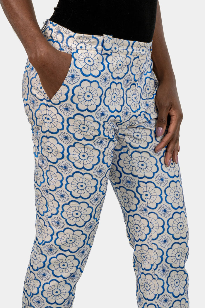 Calça Branca Detalhe Calça Diane Von Furstenberg