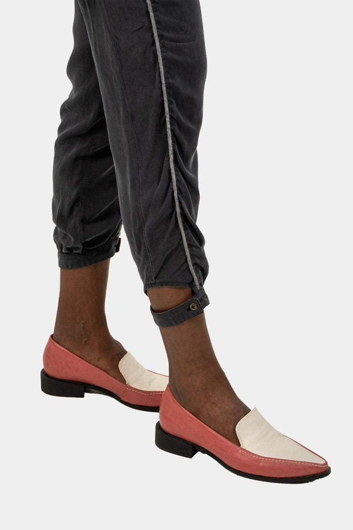 Calça Cinza Detalhe Calça Paula Raia