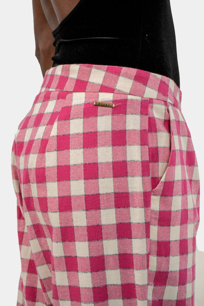 Calça Color Xadrez Calça Colcci