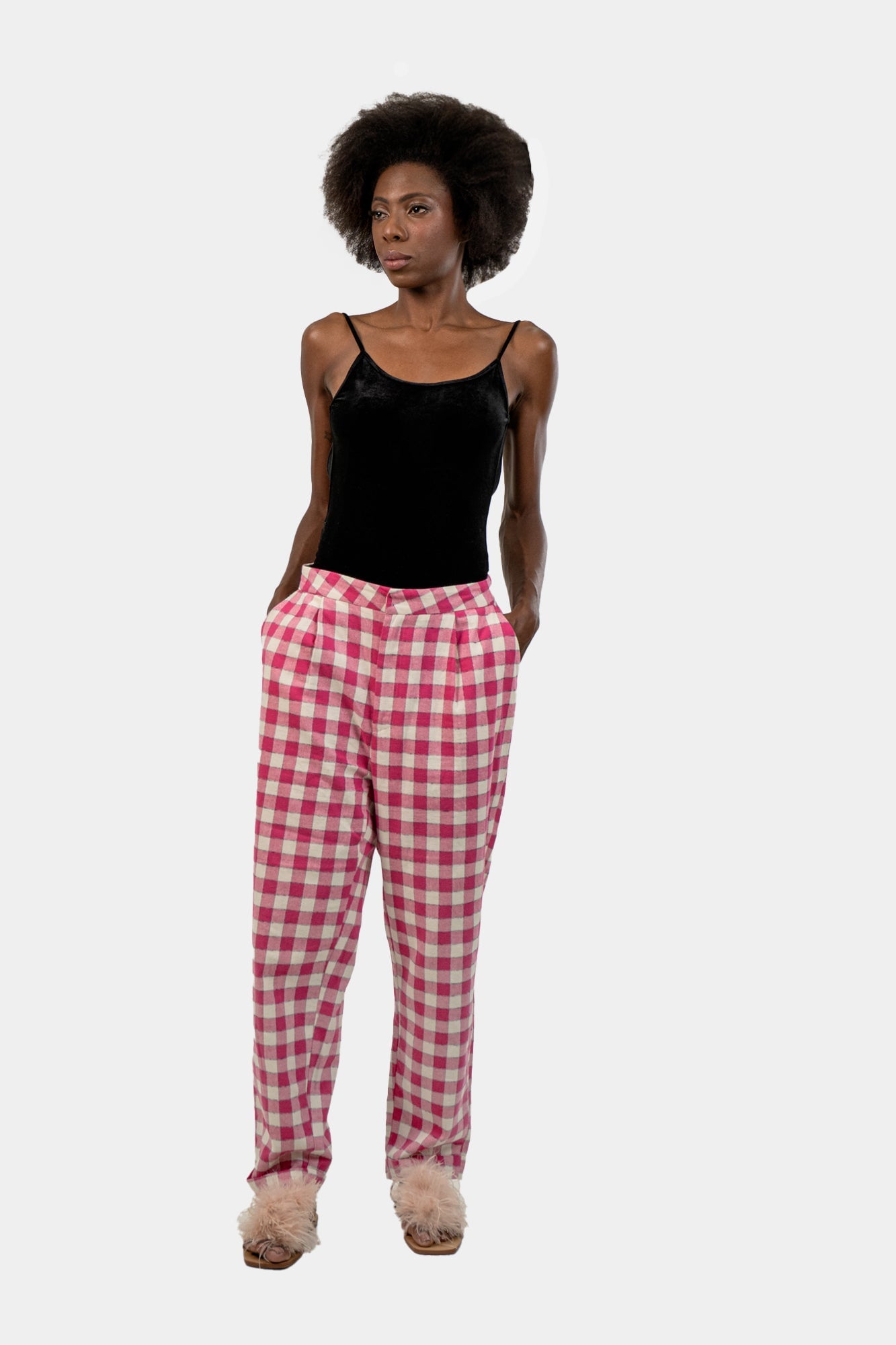 Calça Color Xadrez Calça Colcci