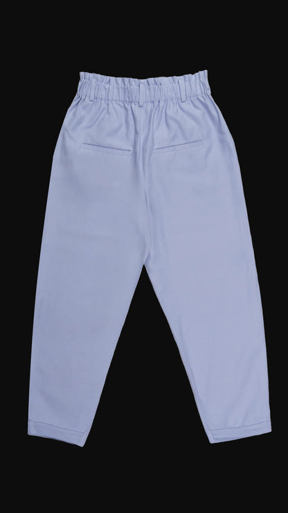 Calça azul detalhe Cris Barros