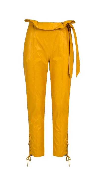 Calça Amarela Couro NK