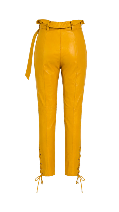 Calça Amarela Couro NK
