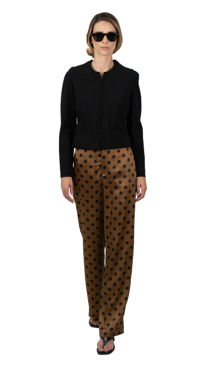 Calça Bicolor Poá Zara
