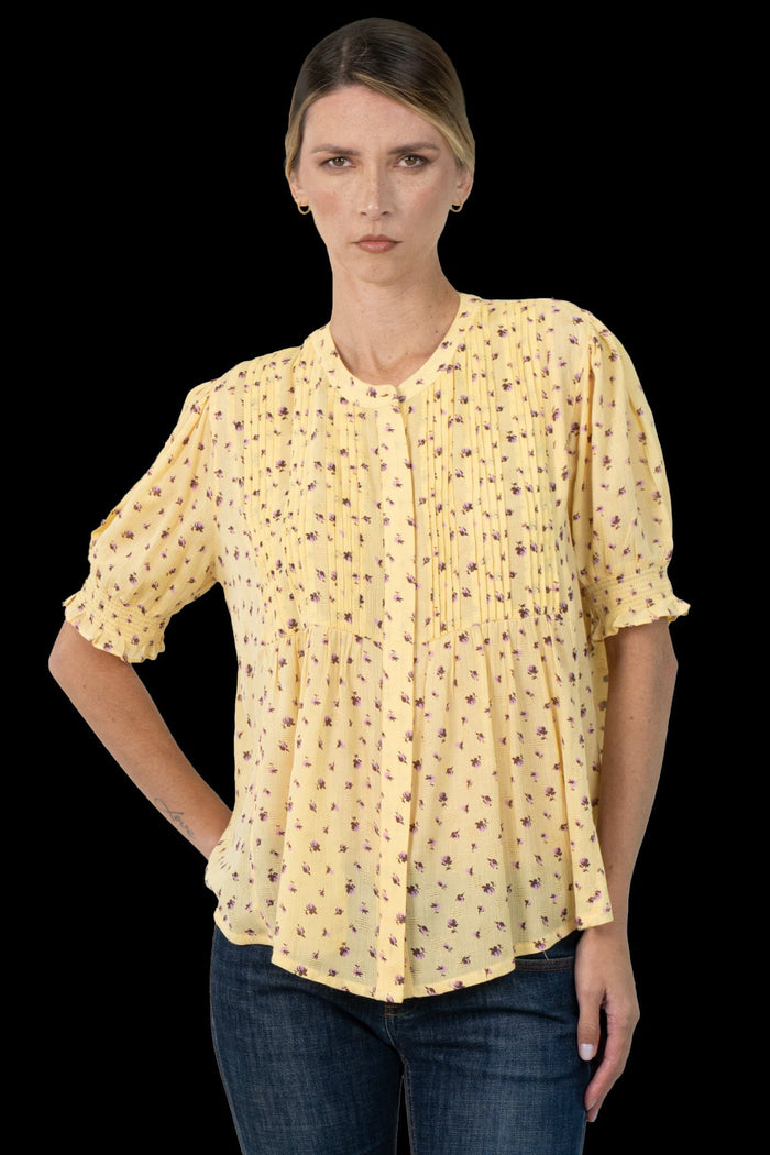 Camisa Amarela Seda camisa importada Next