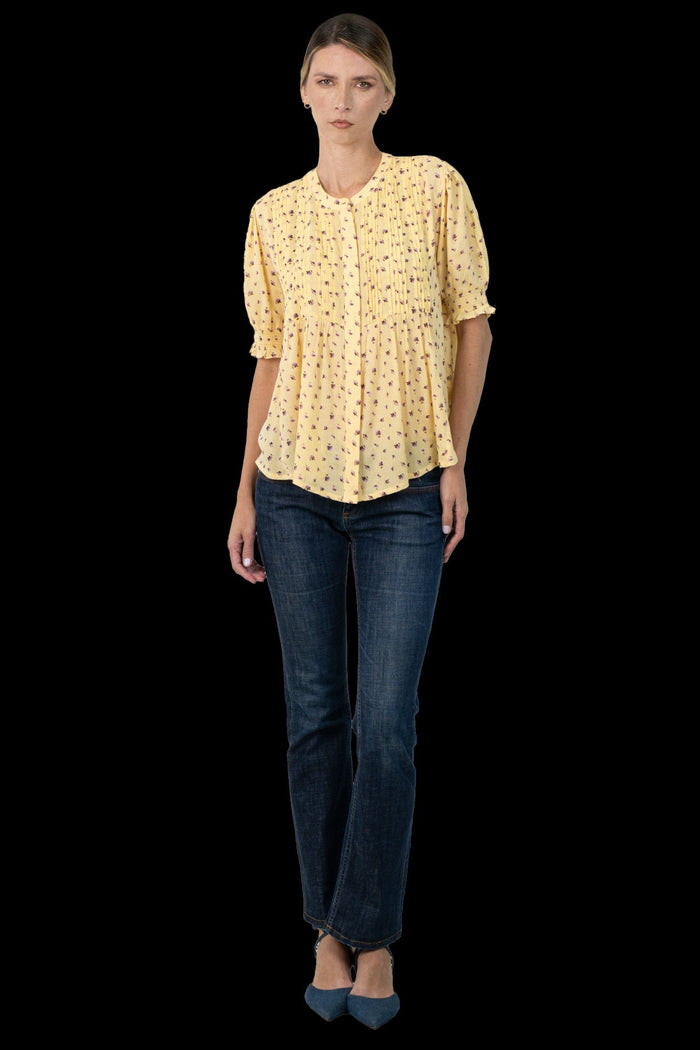 Camisa Amarela Seda camisa importada Next