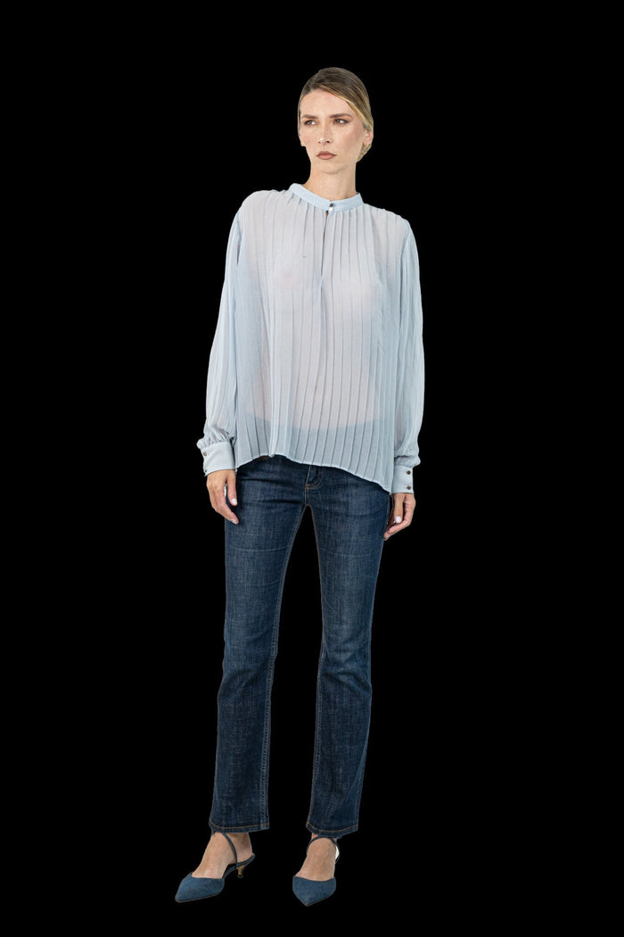 Camisa Azul Textura camisa Zara