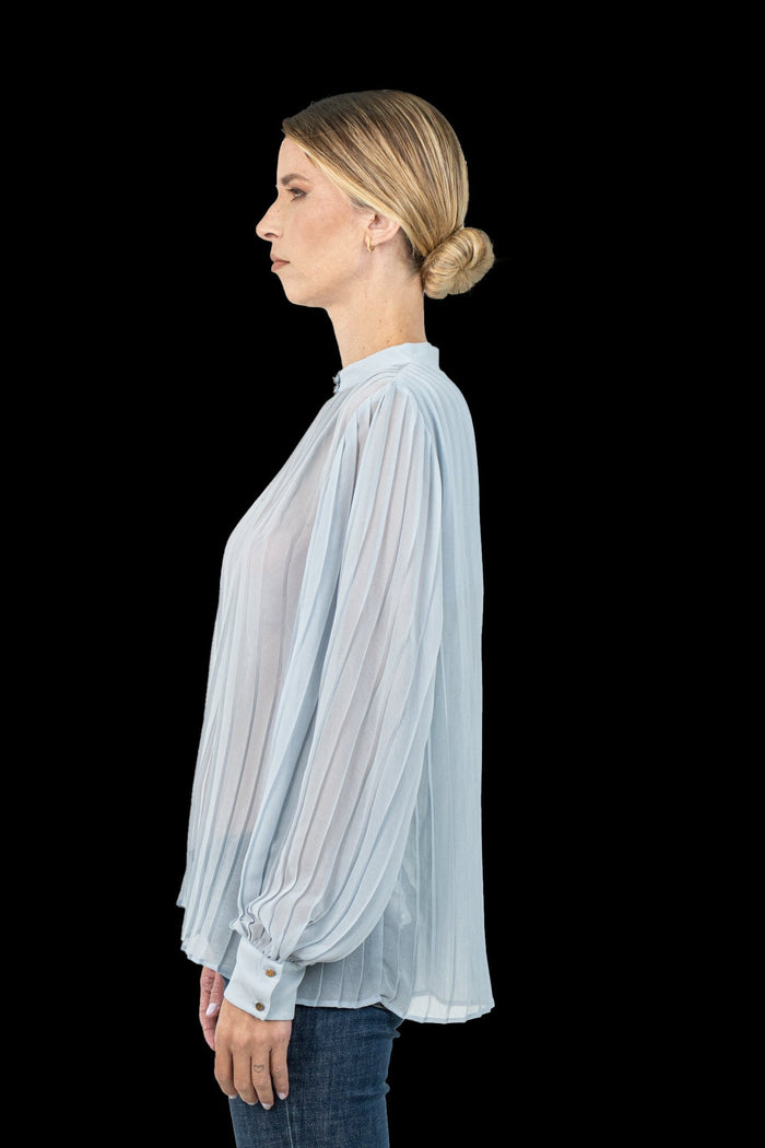 Camisa Azul Textura camisa Zara