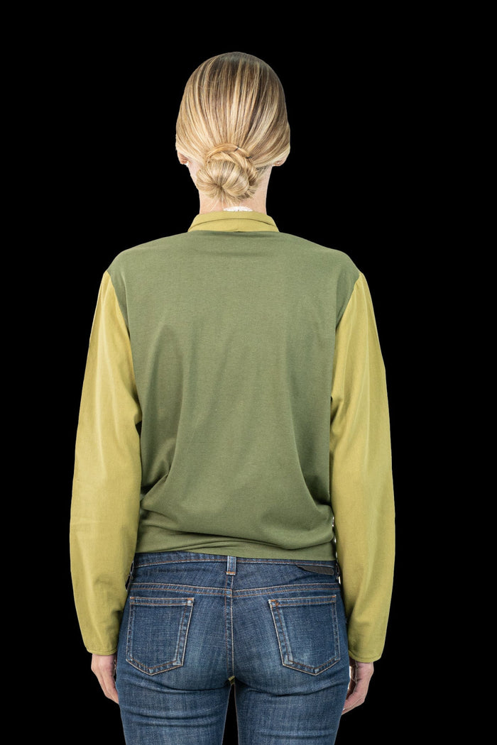 Camisa Bicolor Detalhe Camisa Paula Raia