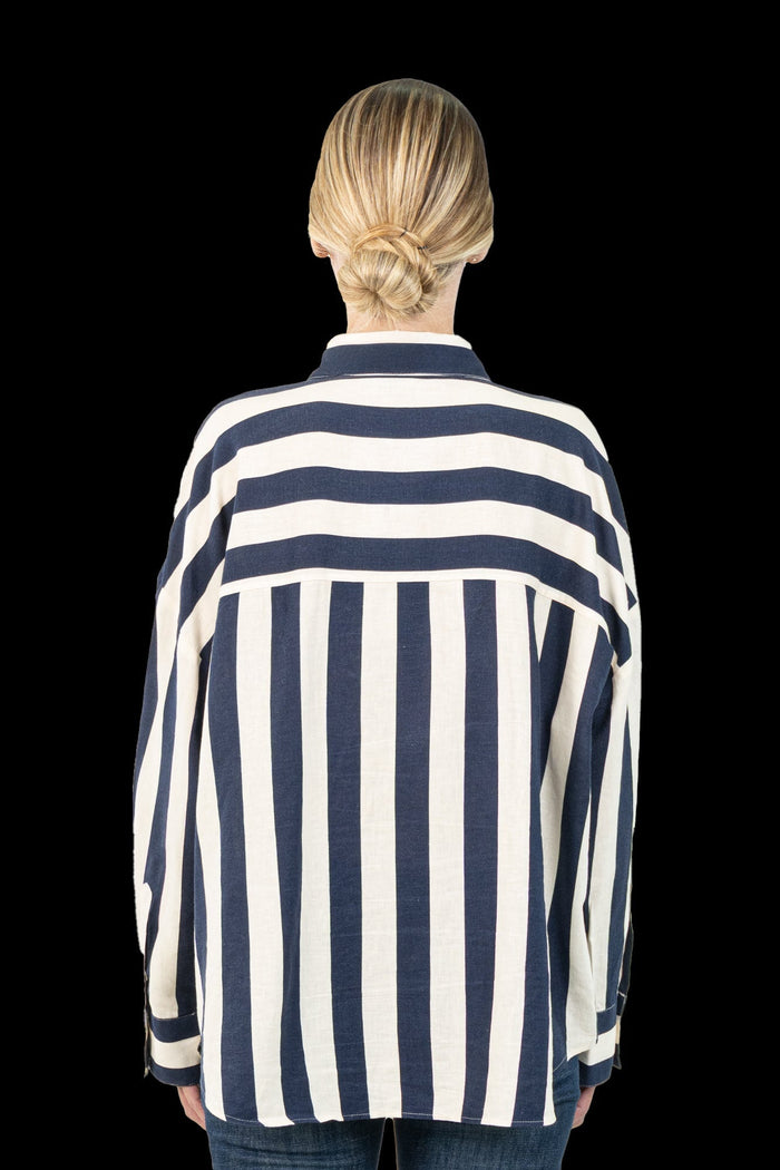 Camisa Bicolor Listrada camisa ZARA