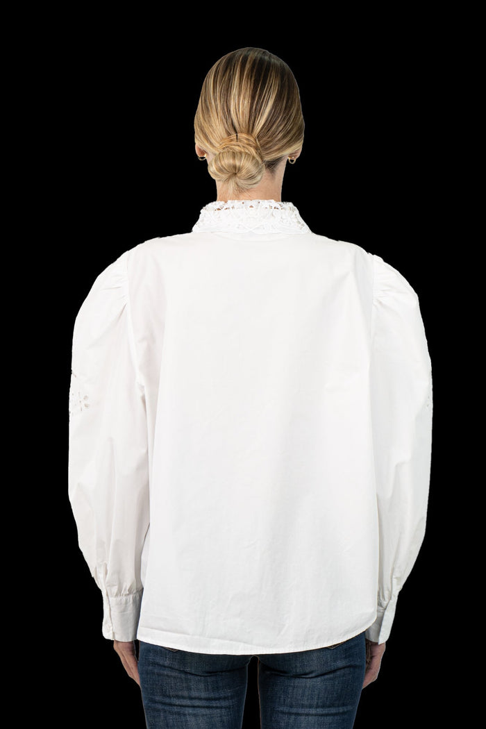 Camisa Branca Bordada Camisa Zara