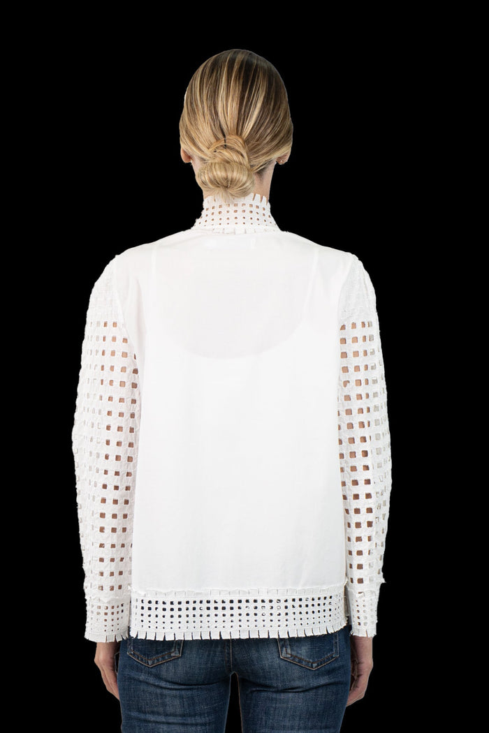 Camisa Branca Detalhe Camisa Marie Mercië