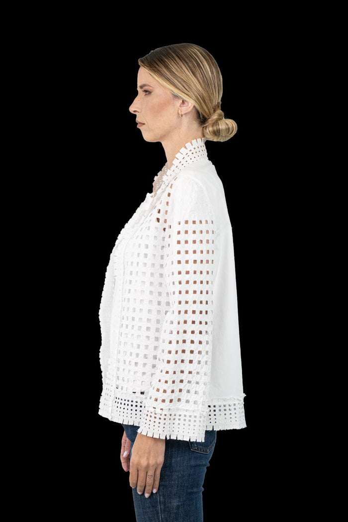 Camisa Branca Detalhe Camisa Marie Mercië