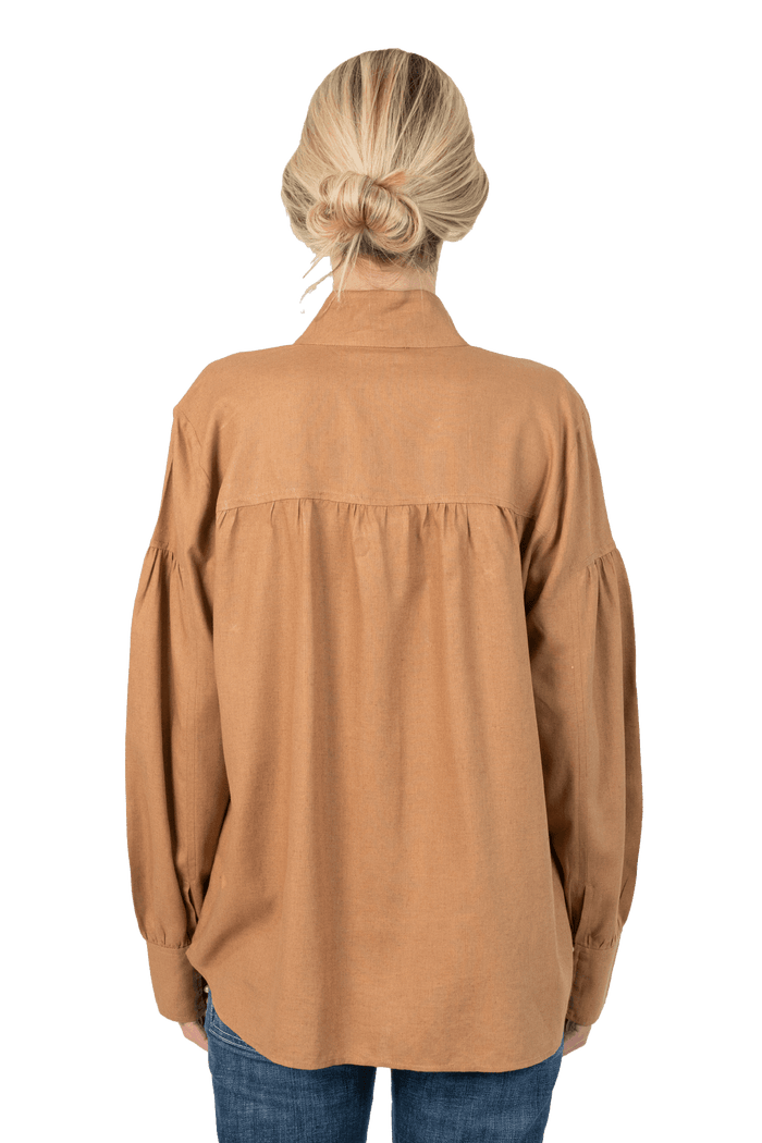 Camisa Caramelo Liso camisa Garimpo Adda