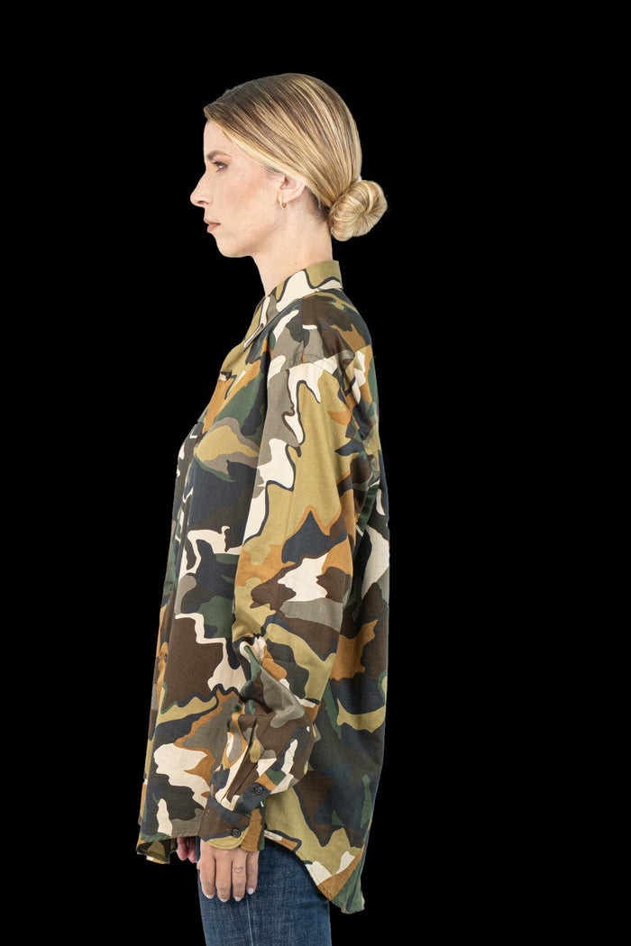 Camisa Color Camuflada Camisa ZARA