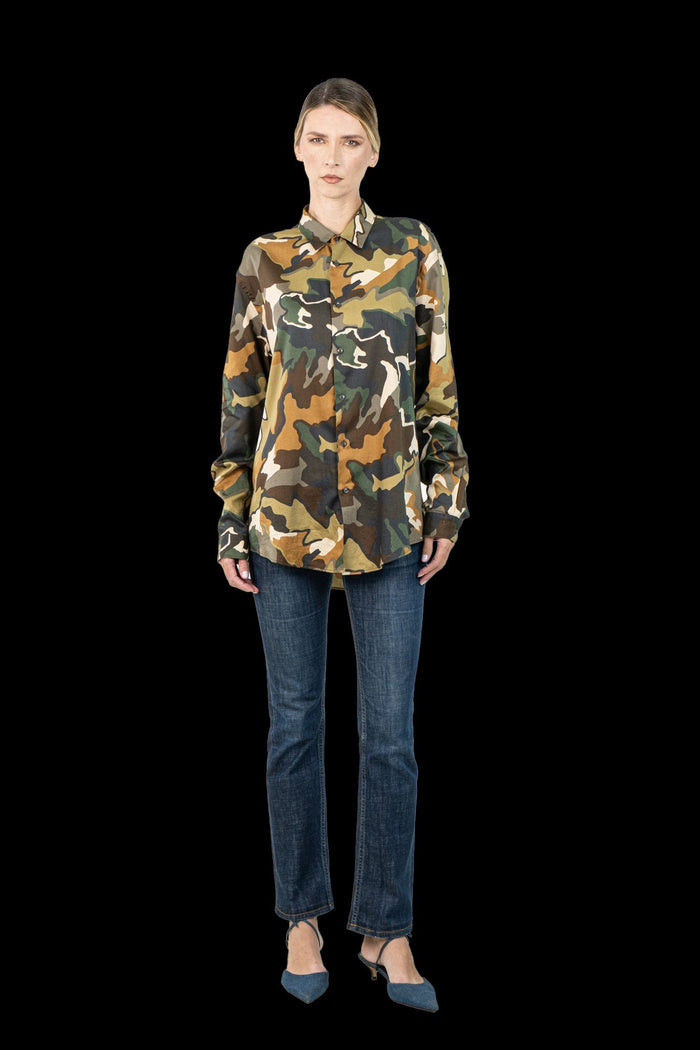 Camisa Color Camuflada Camisa ZARA