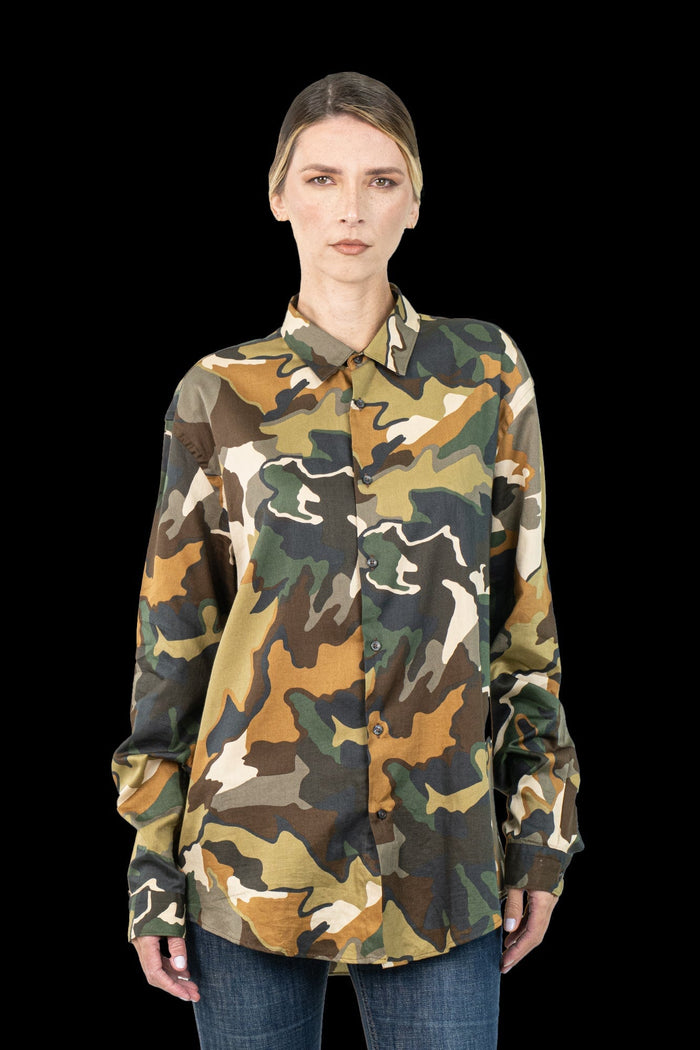 Camisa Color Camuflada Camisa ZARA
