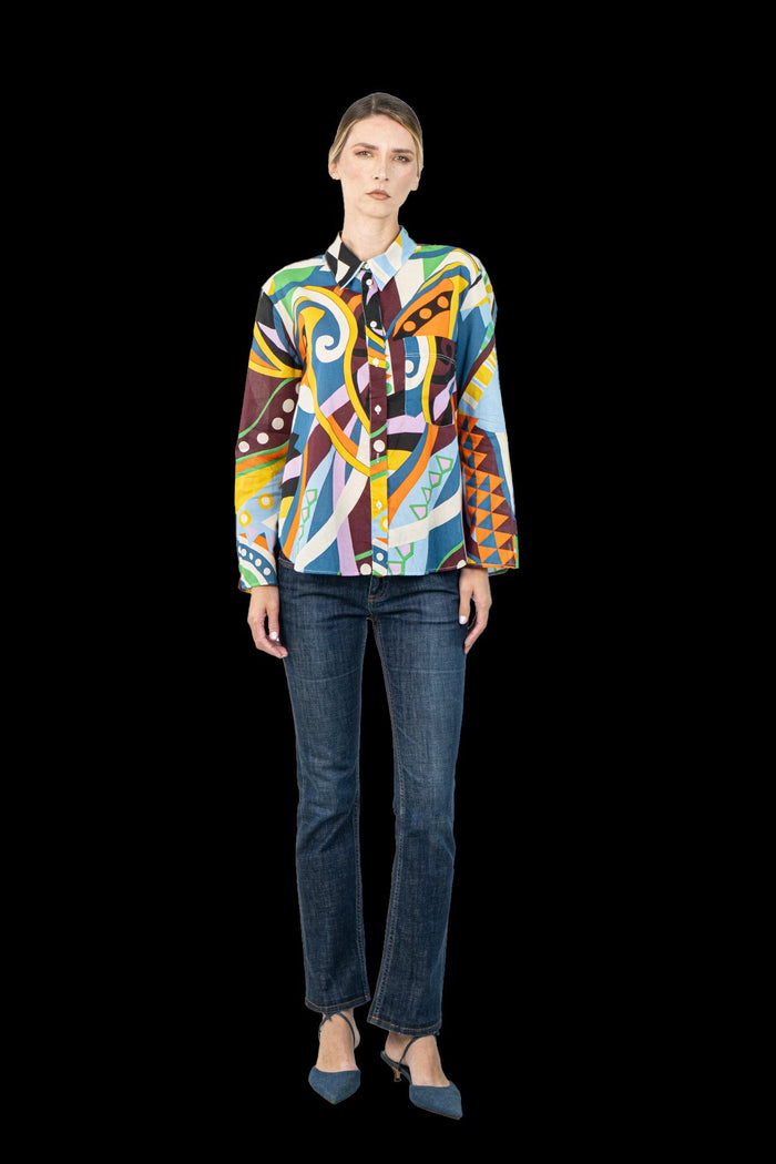 Camisa Color Estampa camisa ZARA
