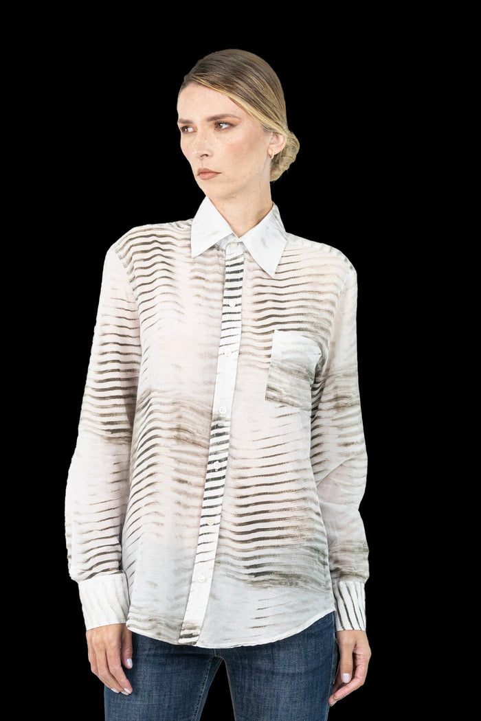 Camisa Color Transparente Camisa CRIS BARROS