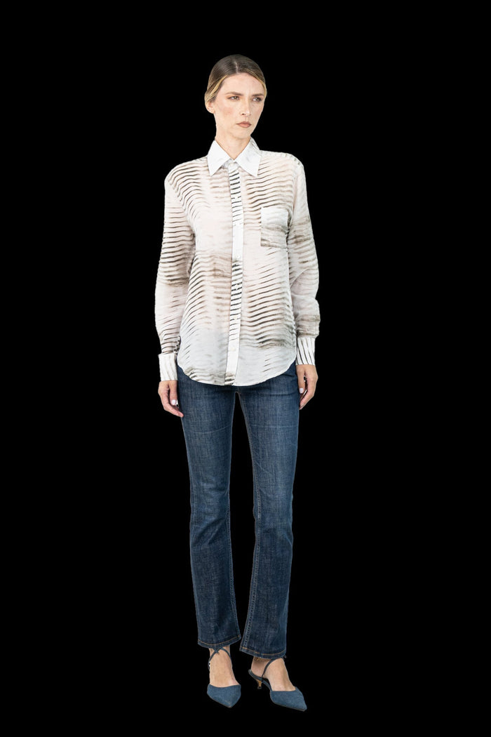 Camisa Color Transparente Camisa CRIS BARROS