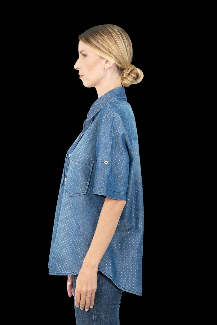 Camisa Jeans Detalhe Camisa MIXED