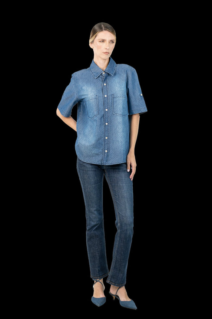 Camisa Jeans Detalhe Camisa MIXED