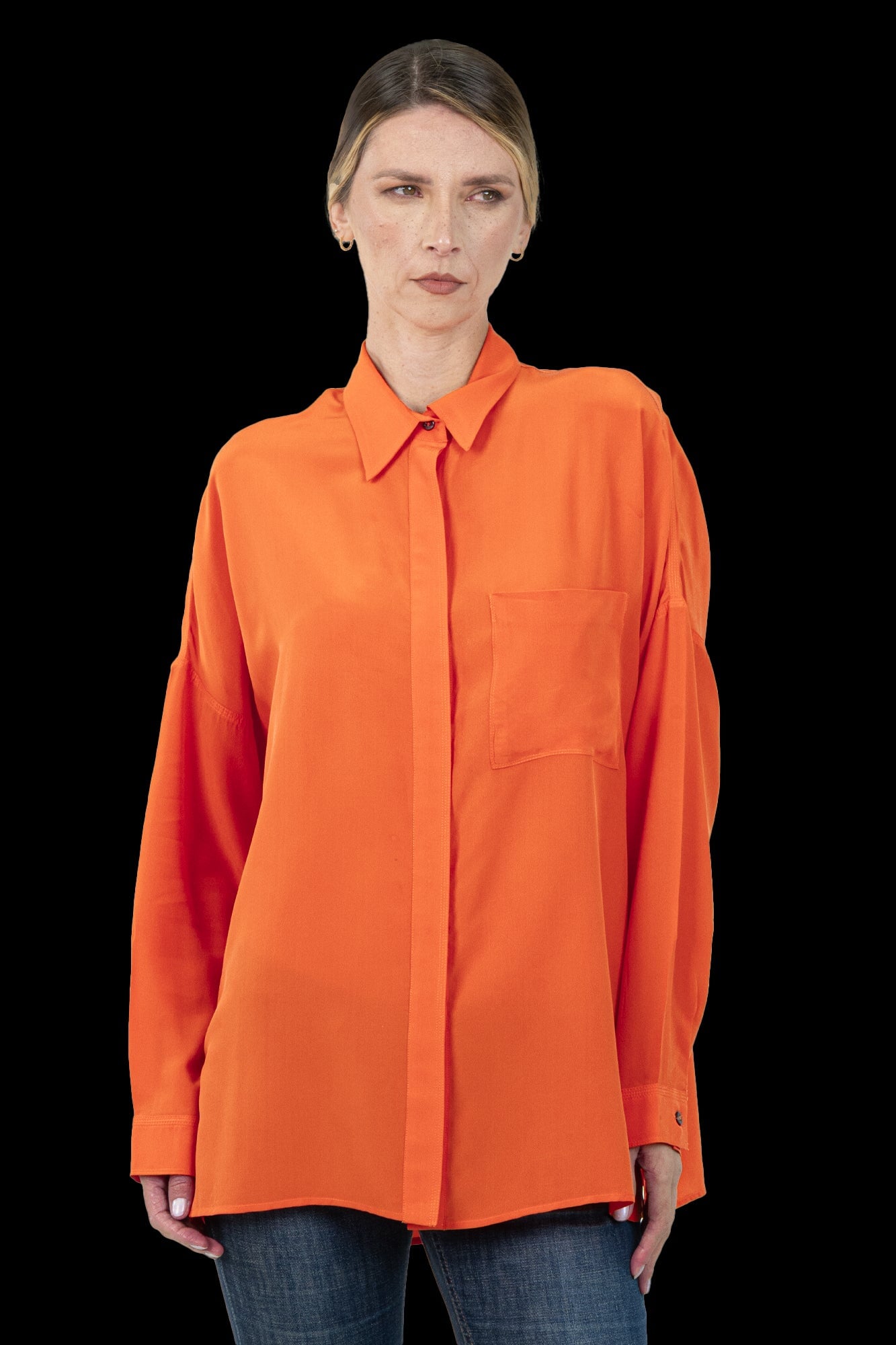 Camisa Laranja Seda Camisa LENNY NIEMEYER