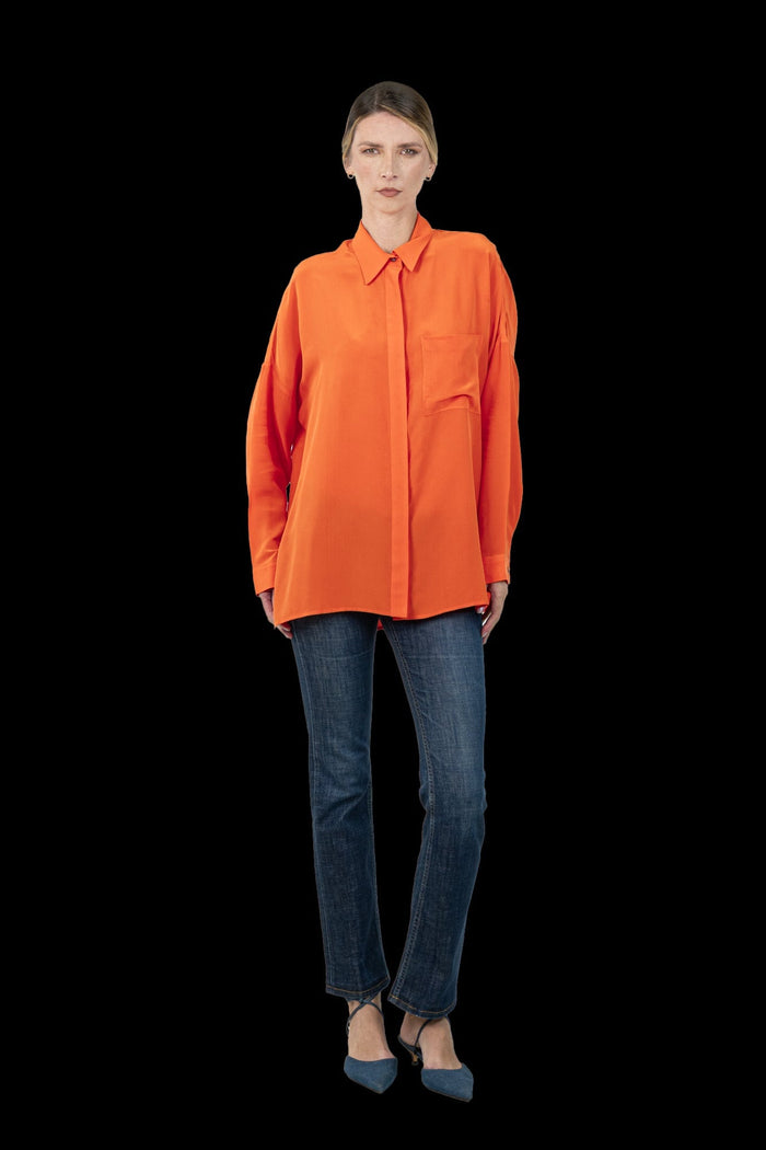 Camisa Laranja Seda Camisa LENNY NIEMEYER