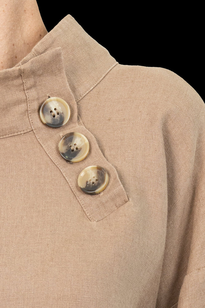 Camisa Marrom Detalhe Camisa ZARA