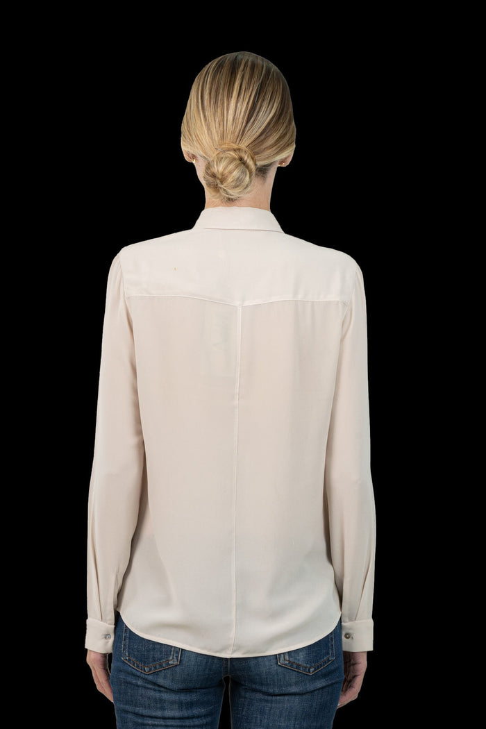 Camisa Nude Detalhe Camisa Leeloo