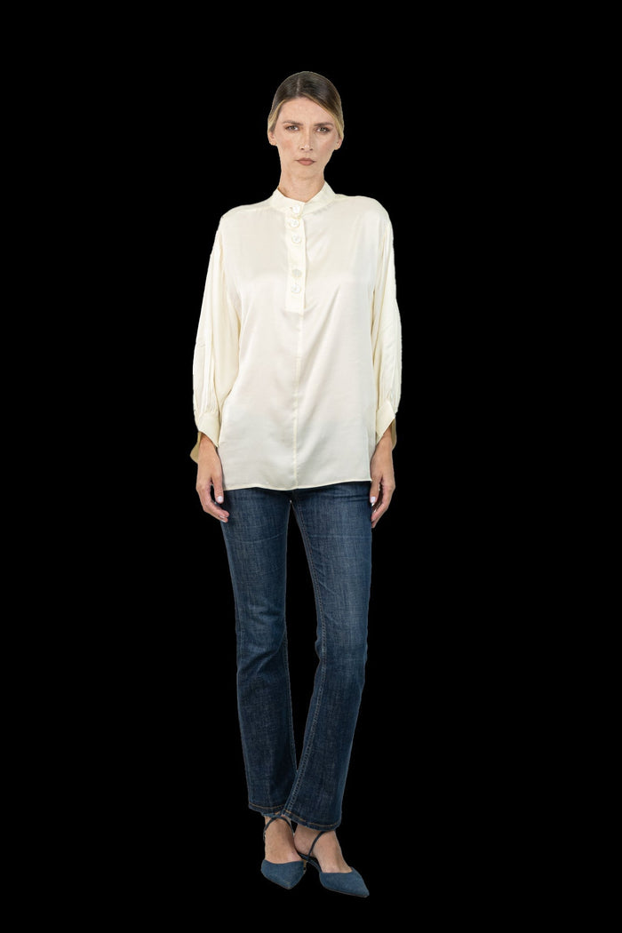 Camisa Perolada Longa Camisa Zara