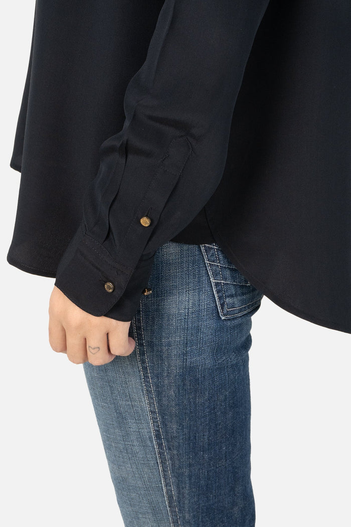 Camisa Preta Detalhe Camisa Juicy Couture