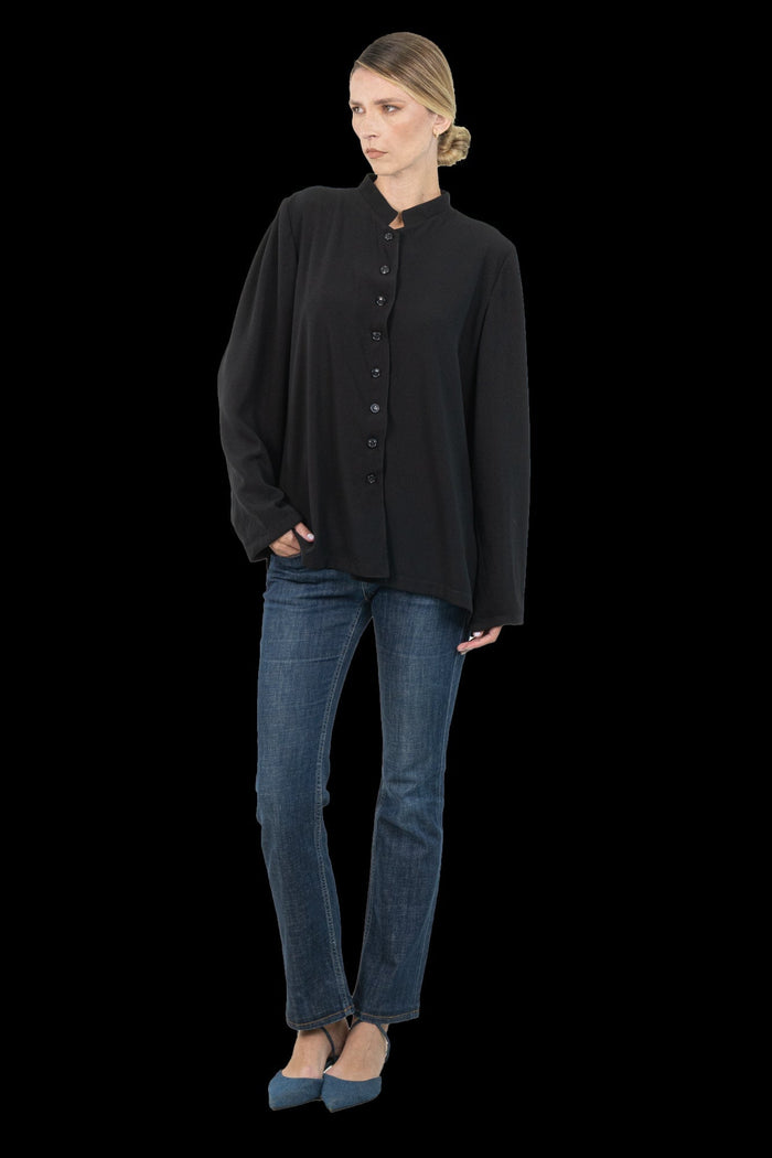 Camisa Preta Reta Camisa Garimpo Adda