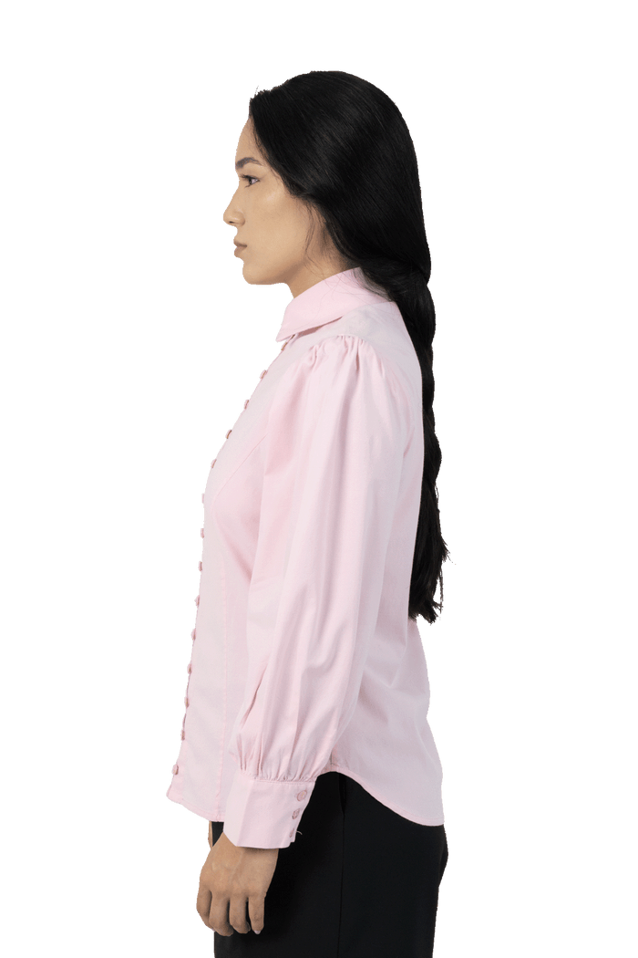 Camisa Rosa Acinturada camisa Adda Second Hand