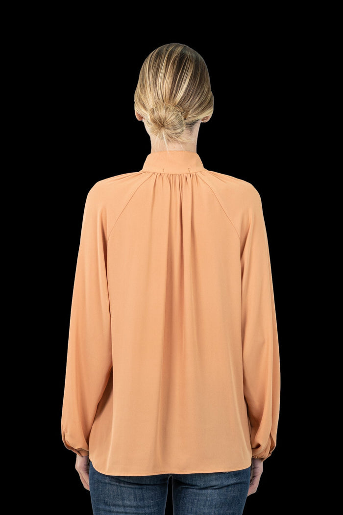 Camisa tangerina Gola Camisa MOB