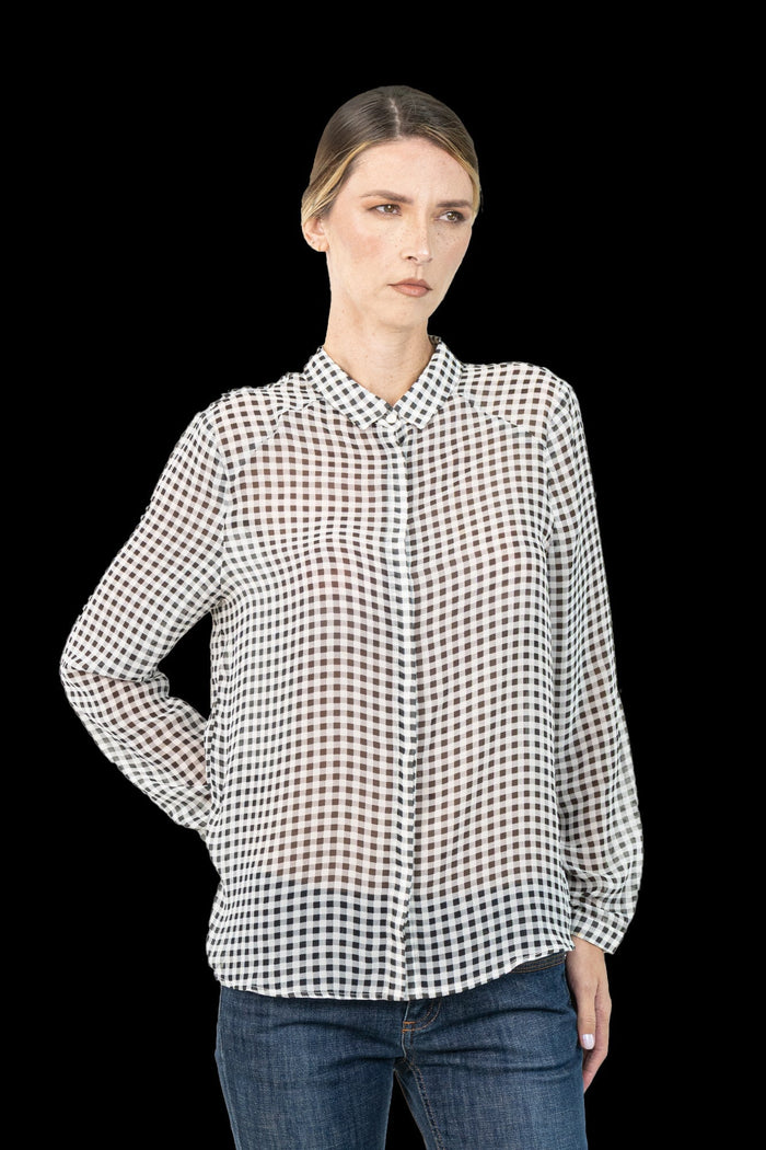 Camisa Xadrez Transparente Camisa Garimpo Adda