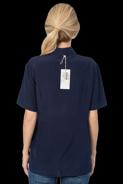 Camisa Marinho Seda Reinaldo Lourenço