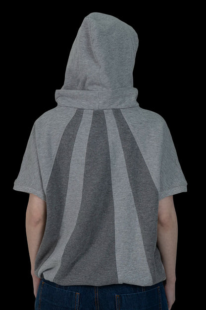 Blusa Cinza Capuz Cris Barros