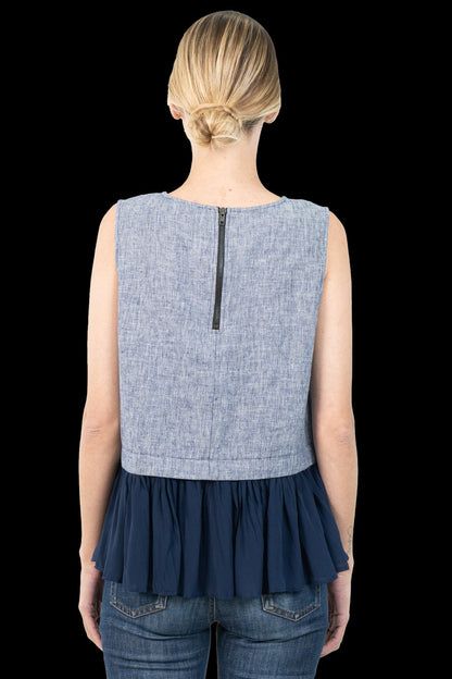 Camiseta Bicolor Detalhe BCBG