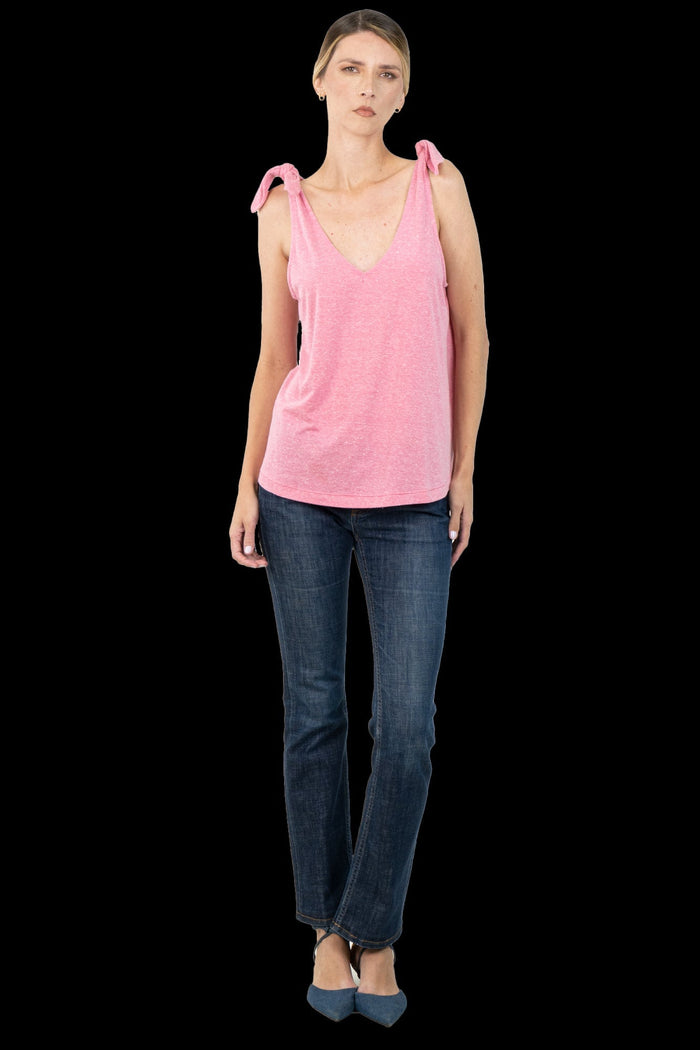 Camiseta Rosa Detalhe Camiseta MIXED