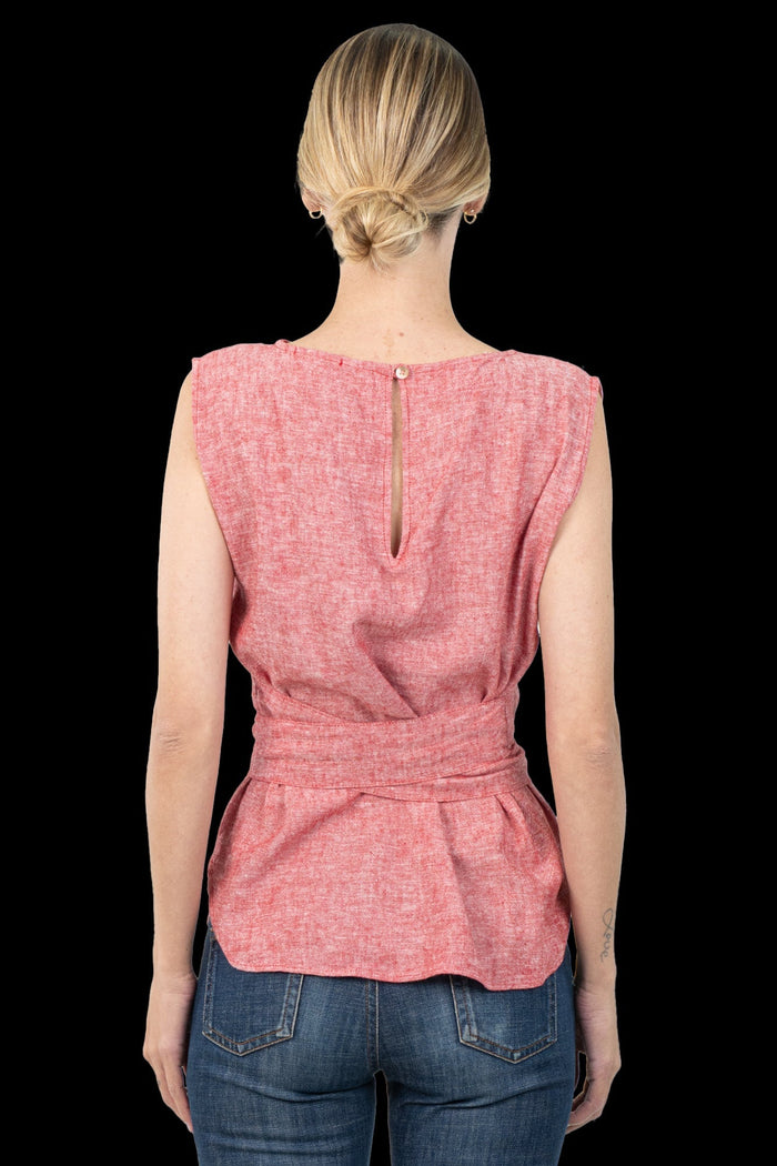 Camiseta Rosa Detalhe camiseta Pade D