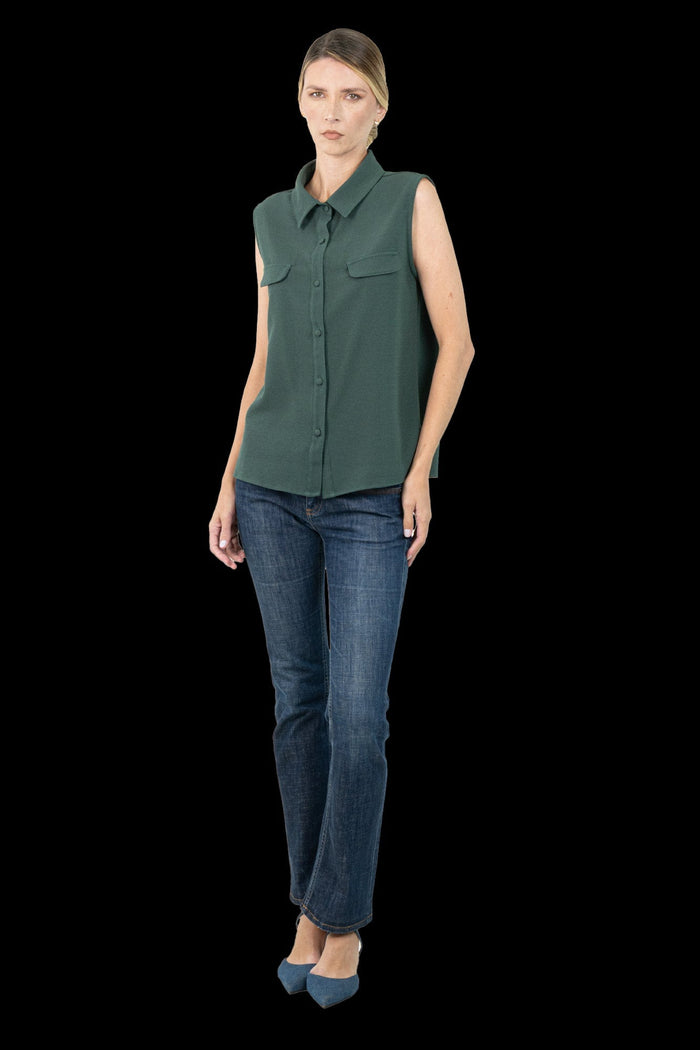 Camiseta Verde Gola Camiseta cruise