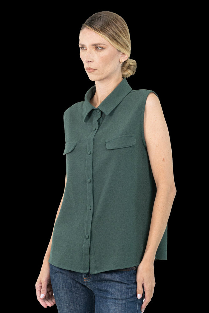 Camiseta Verde Gola Camiseta cruise