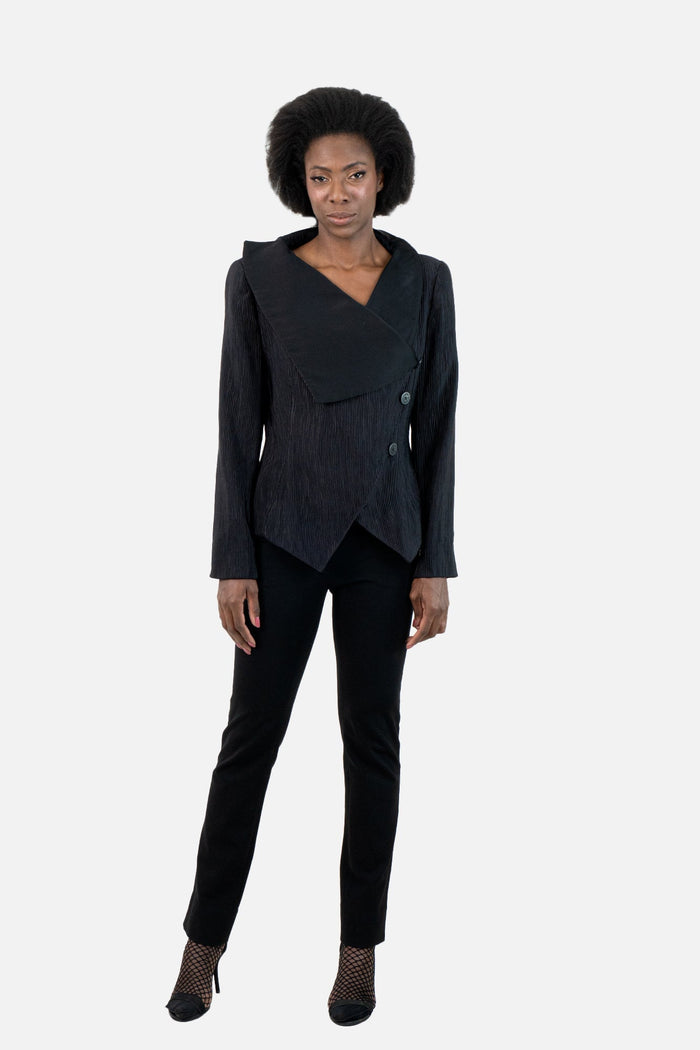Casaqueto Preto Textura Emporio Armani