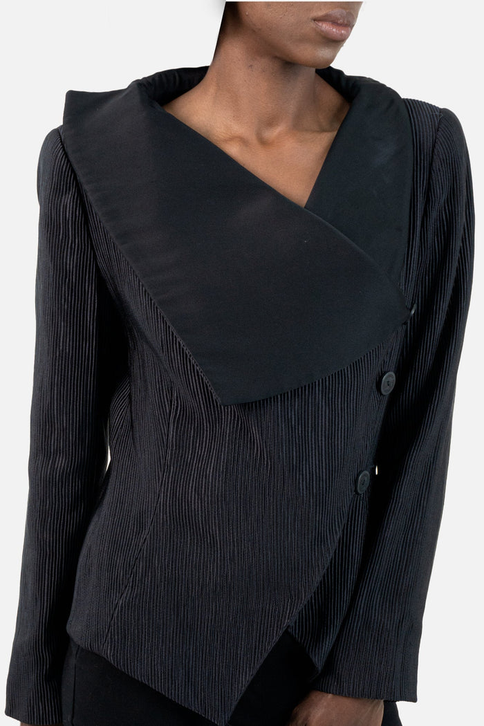 Casaqueto Preto Textura Emporio Armani