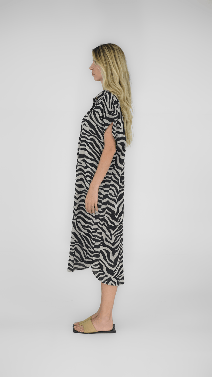 Chemise Animal Print vestido NK STORE