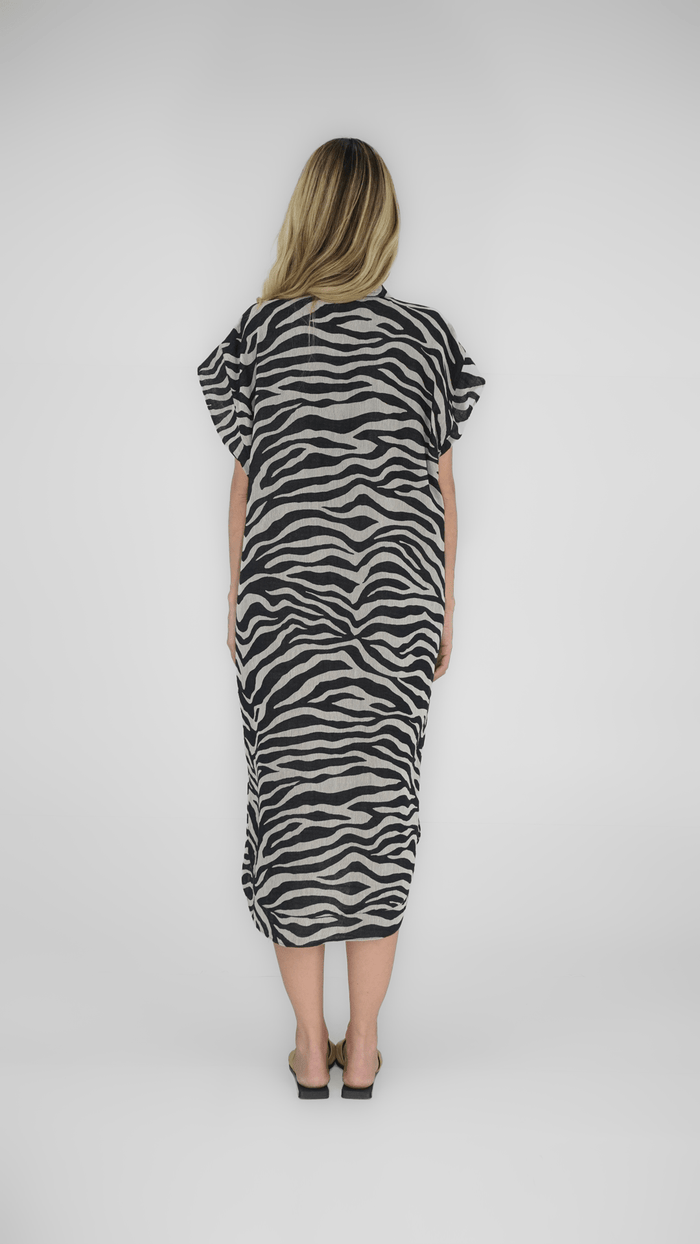 Chemise Animal Print vestido NK STORE